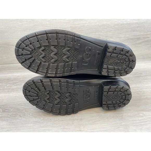 UGG Sienna Women's Boot Rain Waterproof Pull-On Round Toe Patent Rubber 8 Black - Picture 6 of 12